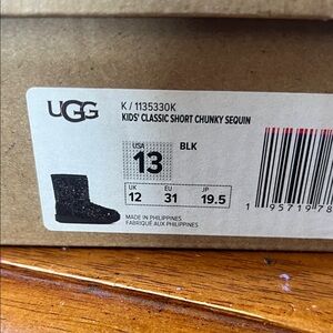 UGGS Kids Classic Short Chunky Sequin